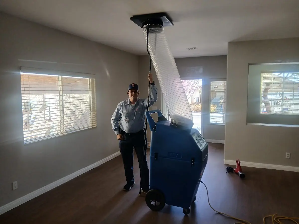 Professional Dryer Vent Cleaning work inside a Clute home